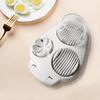 Duty Manual Egg Slicer, Crusher, and Chopper - Multi-Functional Egg Cutter Tool with Circular Blade for Precise Egg