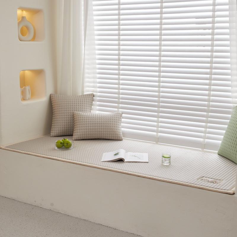 Cool Doudou Ice Silk Bay Window Mat Window Sill Mat Summer Thickened Sponge Mat Four Seasons Universal Bedroom Balcony Futon Cushion