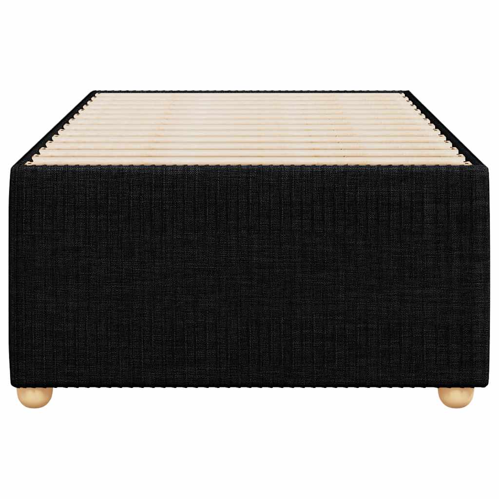 Bed Frame Without Mattress Black 90x190 Cm Fabric