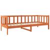 Bed Frame Wax Brown 90 x 190 cm Solid Pine Wood