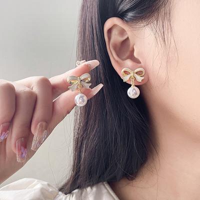 Sense Gentle Temperament Stud Earrings Internet Celebrity Versatile Pearl Earrings