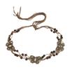 Boho Style Butterfly Rhinestone Knotted Ethnic Style Handmade Wooden Beads Women's Belt Casual Vacation Style Waist Rope