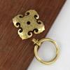 Brass Gate Handle with Vintage Aesthetic Simple Screw Installation for Front Doors and Interior Spaces in Your Home