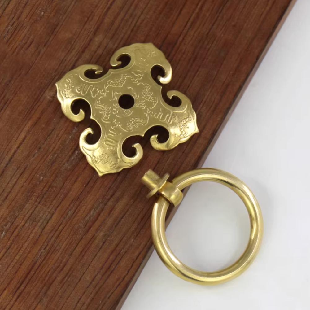 Brass Gate Handle with Vintage Aesthetic Simple Screw Installation for Front Doors and Interior Spaces in Your Home