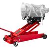 Low Profile Floor Jack, 1000 Lbs / 0.45 Ton Lifting Capacity Telescoping Transmission Floor Jack, 16-64 Cm Lifting Height, 360° Swivel Front Wheels,