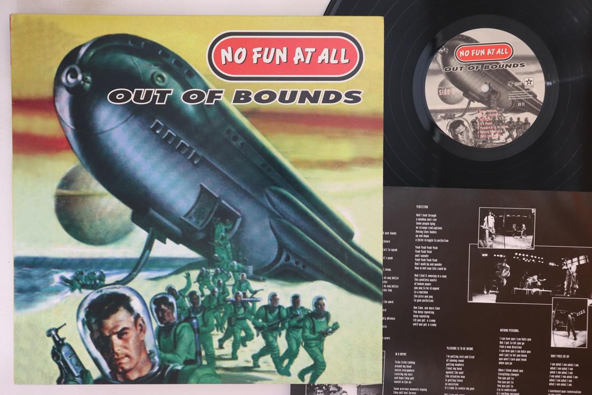 

LP Record NO FUN AT ALL Out Of Bounds BH31 BURNING HEART 1996 US Rock Used