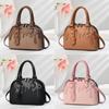 Pu Shell Bag With Splicing Design For Daily Casual Womens Crossbody And Shoulder Use