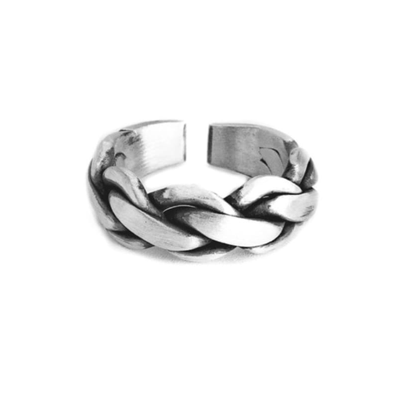 HARANG HR 230R_Braided Silver Ring