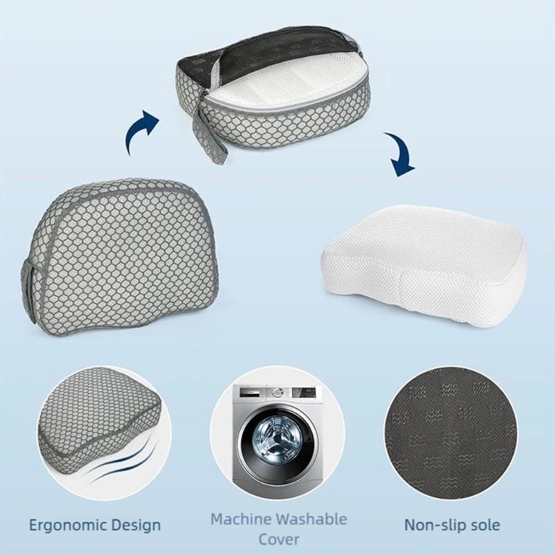 Weighted Nonslip Bathtubs Boosters Seat Cushion With Quickly Dry Meshes Nonslip Hot Tubs Risers Pad for Enhances Comfortable