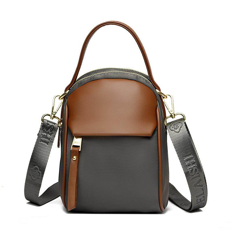 Color-blocking Single-shoulder Bag Fashionable Mobile Phone Bag Crossbody Bag Simple and Versatile Small Bag