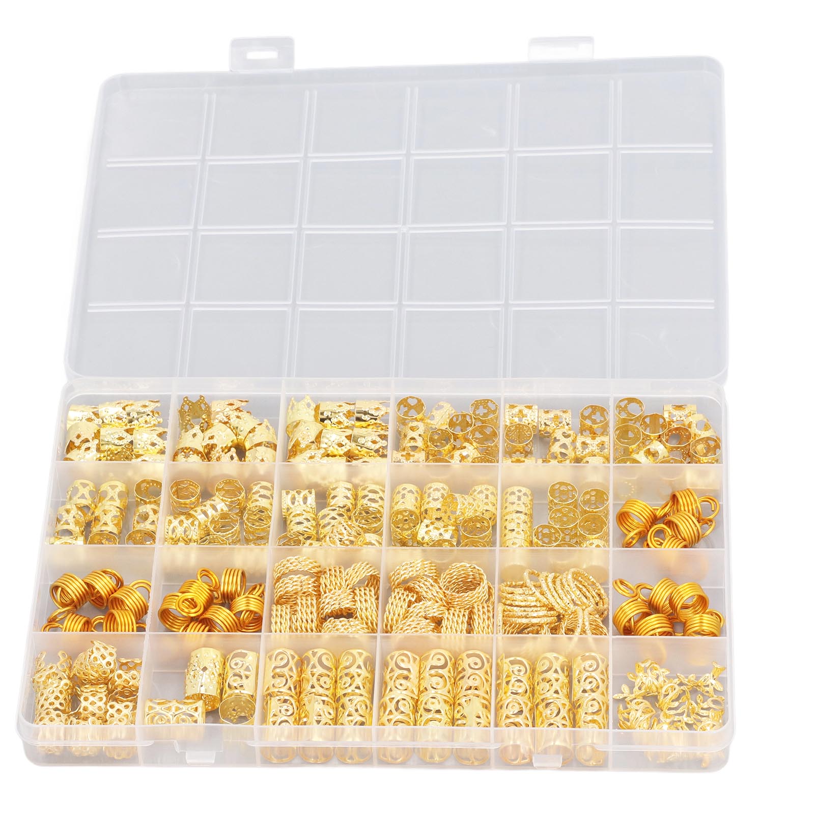 

220 шт., ювелирные кольца для дредов, плетение волос, катушки для вечеринки, свадьбы, фестиваля