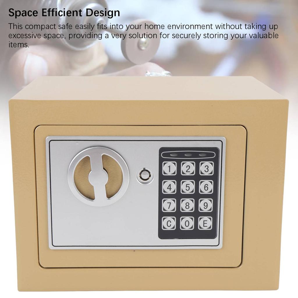 Home Safe All Steel Mini Anti Theft Digital Safe Box Deposit Box for Cash Jewelry