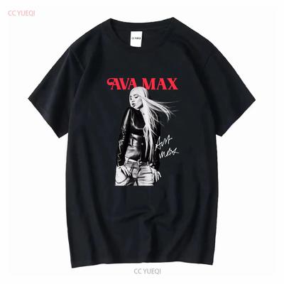 Talking Back Ava Max T Shirt Black Signature Classic Size S 5xl Ve406 Long Sleeves Vintage Washed Stretched Unisex Streetwear