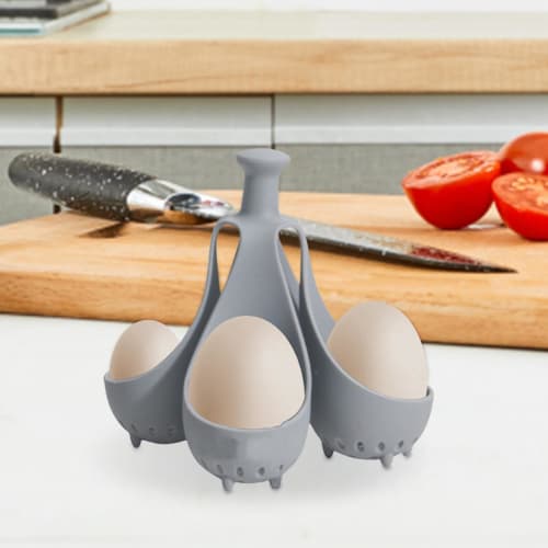 Silicone steamed egg tray, egg poacher holder, separator boiled egg holder cooker, steamed egg cup with silicone handle, egg boiling holder, kitchen e