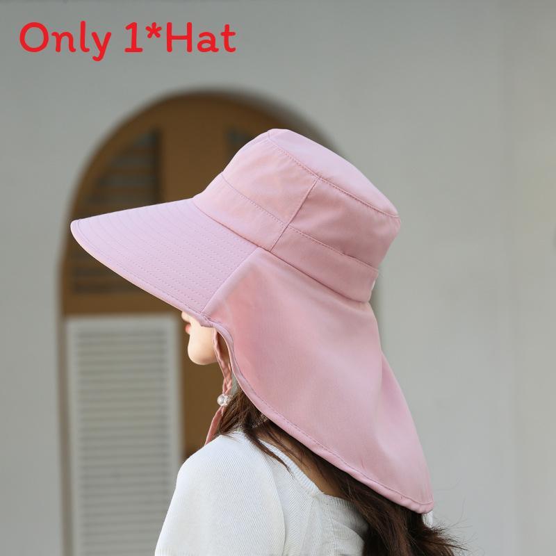 Summer Sun Protection Fisherman Hat With Wide Brim For Women Outdoor Activities