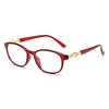 Fg New 3 In 1 Progressive Multifocal Reading Glasses Women Anti-Blue Eyeglasses Easy To Look Far And Near +1.0 To +4.0