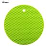 17.5cm Simple Cans Honeycomb Pad Coffee Cup Coaster Round Silicone Table Mat Extra Thick Placemat Creative Kitchen Pot Holder