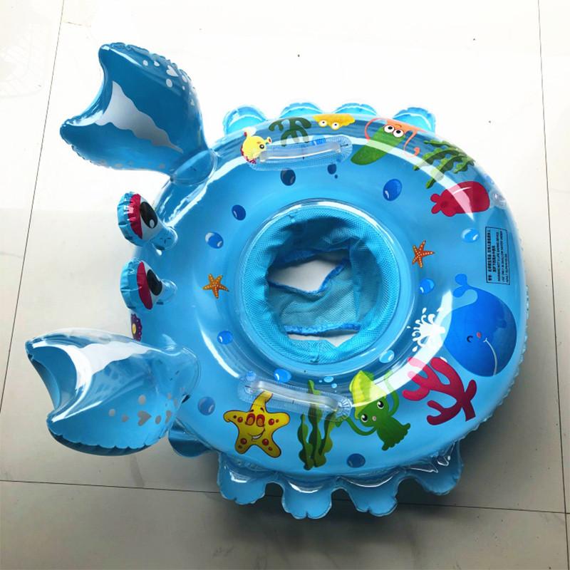 New Crab Baby Swim Ring 0-4 Years Old Infant Sitting Ring Boys Girls Inflatable Float Armpit Ring