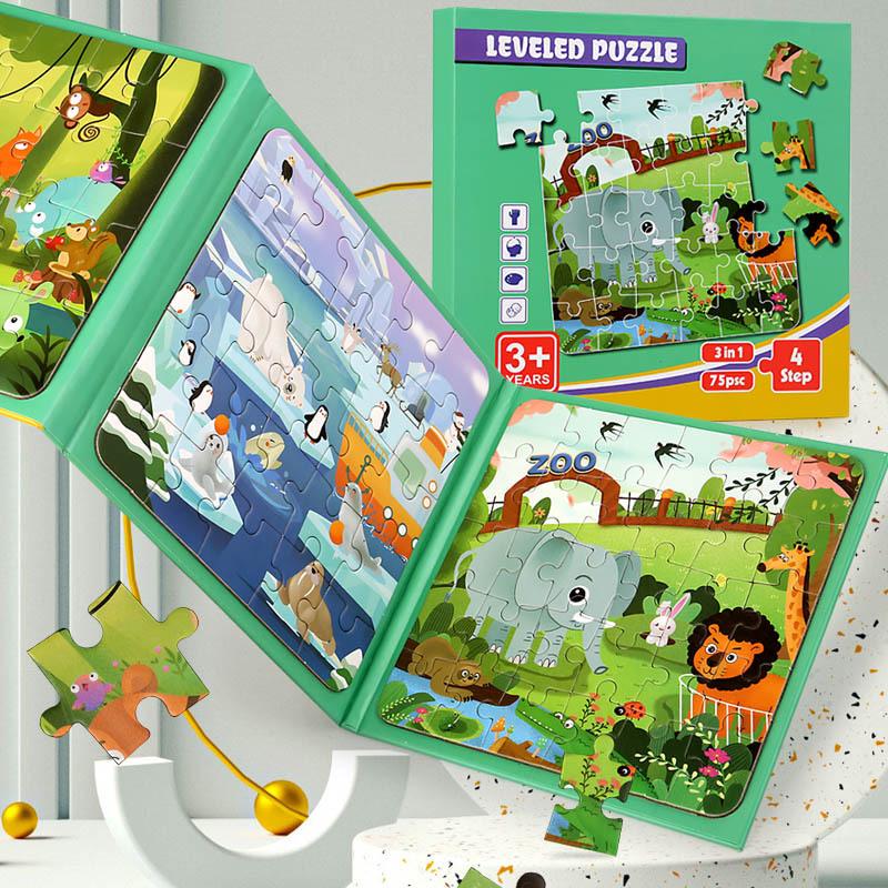 Portable Magnetic Puzzle Book for Early Childhood Education