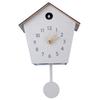 Slim Wall-Mount Cuckoo Clock with Hourly Chime for Living Room