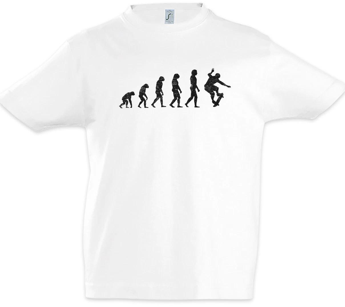 Skater Evolution Boys kids boys T-Shirt Skate or die Fun Skate Skateboard Sports Training 130