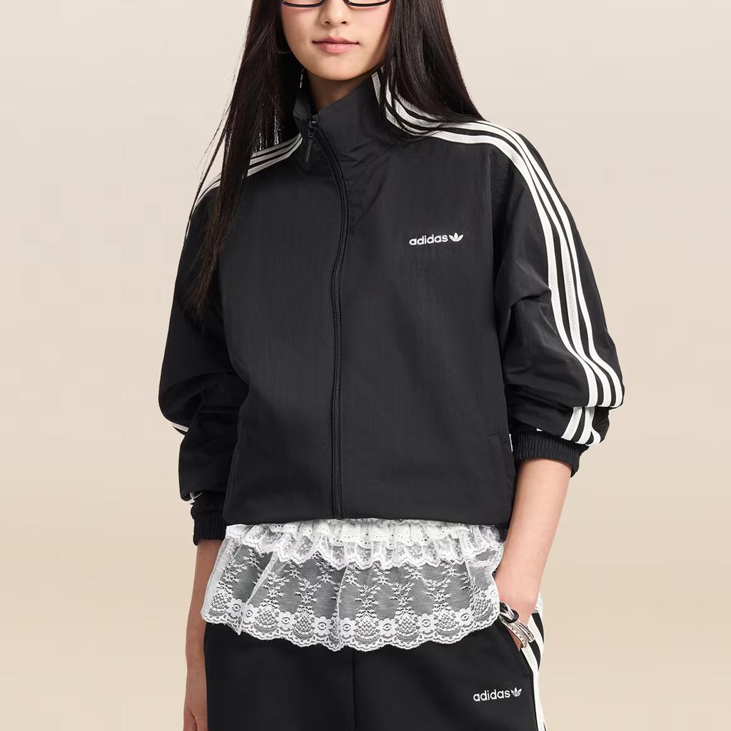 adidas Originals Trainingsjacke Klassische Sportmode Hoher Kragen Reißverschluss Jacke Damen Oberteile KX7977