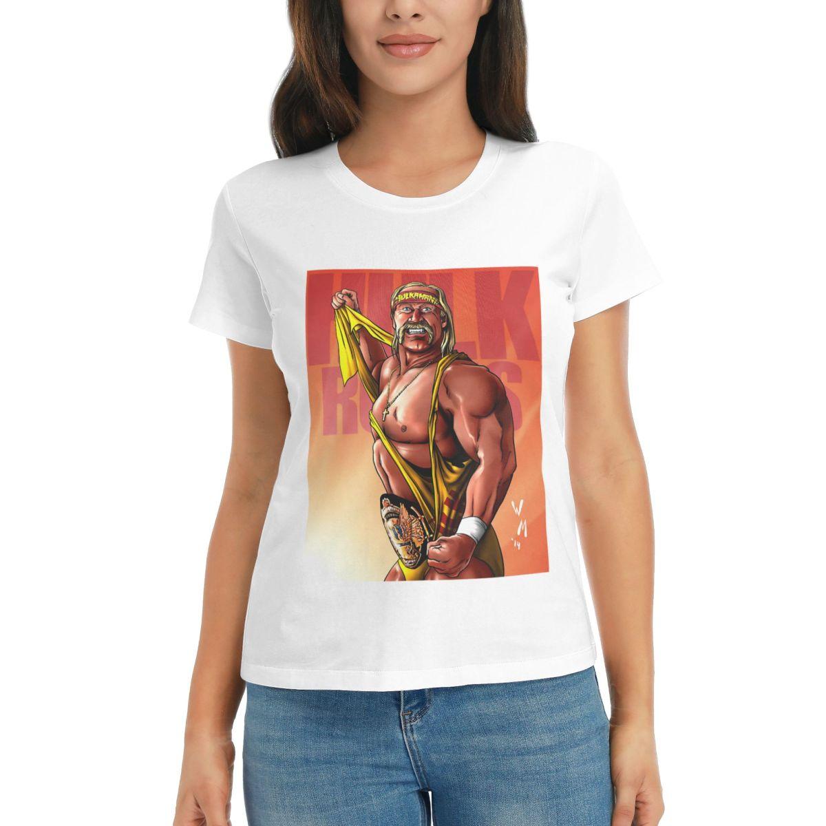 

Women TShirt Hulk Hogan HulkaUnisexia Summer Short Sleeve Tees ONeck Cotton T Shirts Clothes Tops Streetwear S