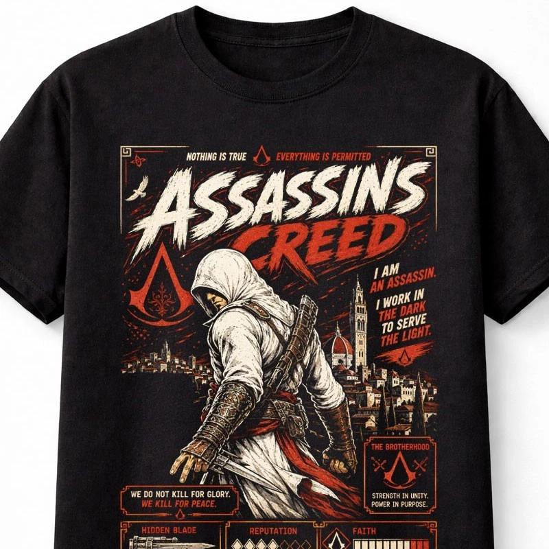 Assassins Creed Altair Hidden Blade Gaming Unisex TShirt