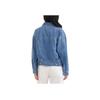Levis Solid Color Single-Breasted Button Collar Long Sleeve Denim Jacket Women Jackets Blue A1743-0042