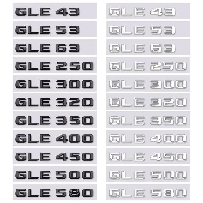 GLE43 53 63 GLE250 300 320 350 400 GLE450 500 580 letter car sticker for mercedes benz GLE class refit rear boot trunk label