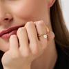 Jiedin European and American stainless steel pearl rings niche rings titanium steel hand jewelry rings
