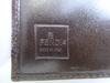 Authentic FENDI Zucca Khaki Canvas Brown Leather Bifold Wallet Compact Wallet #b174  Open box