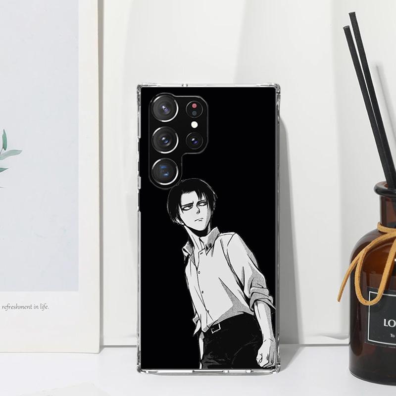 Attack-Titan Levi Phone Case For Samsung Galaxy S26 S25 Edge S24 FE S23 S22 Ultra S21 Plus S20 + Art Fundas Back Cover Galaxy S2