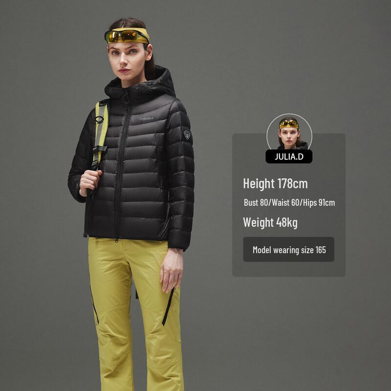 Tanboer Women's TB5560270A Lightweight Hooded Goose Down Jacket