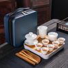 Lanolin Jade Porcelain Travel Tea Set