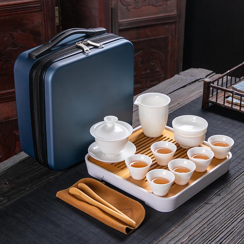 Lanolin Jade Porcelain Travel Tea Set