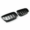 Front Hochglanz Schwarz Niere Motorhaube Gitter Grill Passend für BMW 5er E39 2001-2004