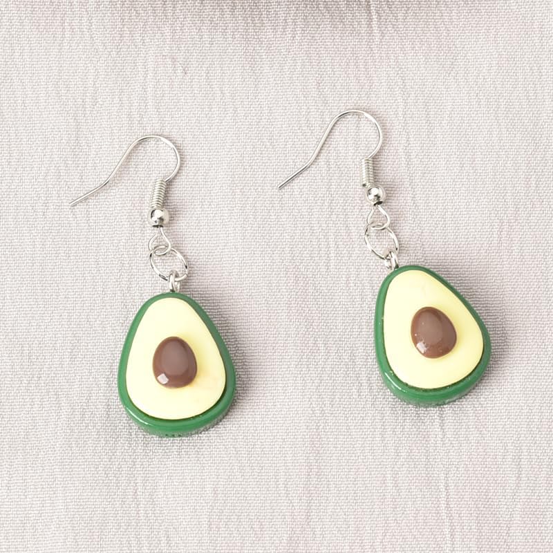 Avocado Dangle Earrings for Women Girls Creative Fruit Pendant Earring for Teen Girl Cute Fashion Avocados Dangle Earring Trendy Statement Lovely