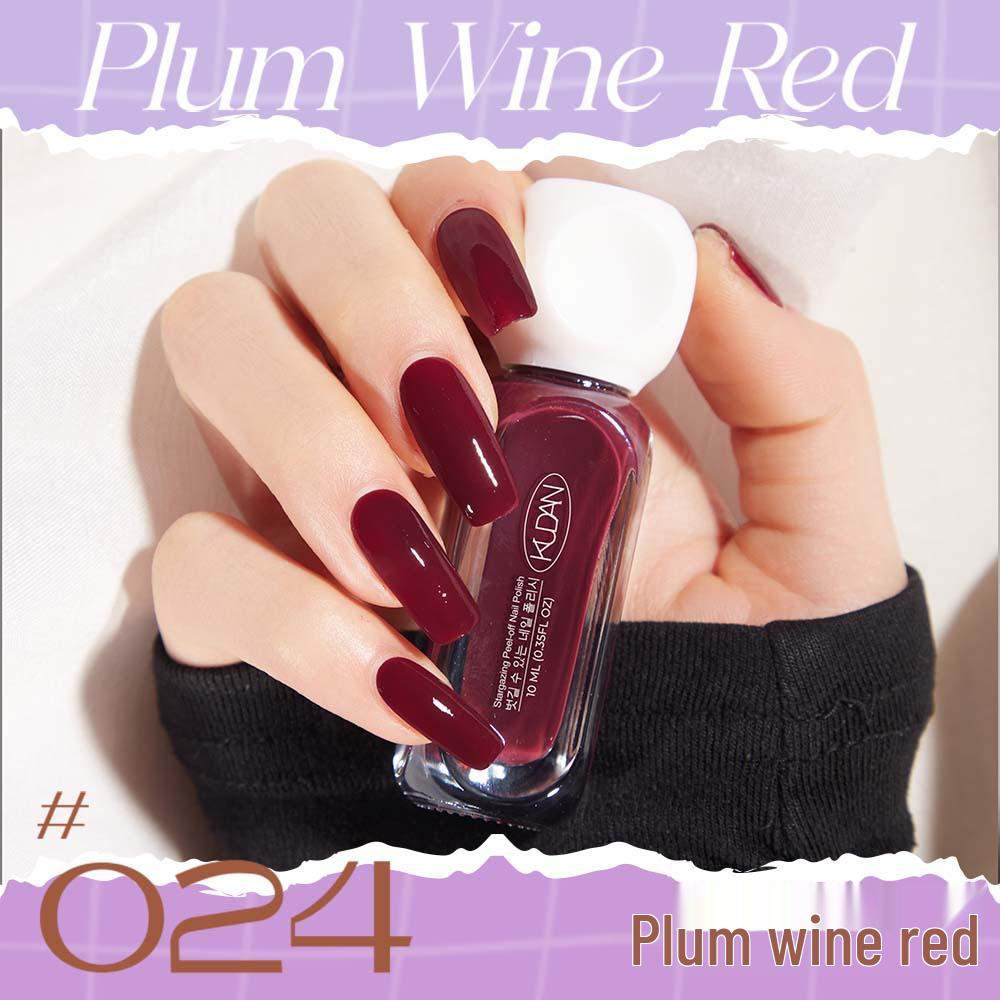 Cool Dan Peelable Quick-Dry Water-Based Nail Polish, Light Fragrance, New 10ml. Available in 41 Colors.