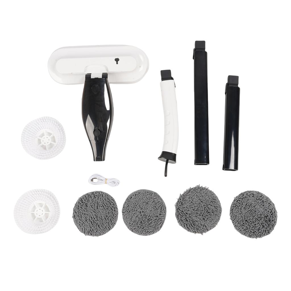 Electric Spin Scrubber Multi Function Cleaning Mop 2 in 1 Brush Heads 260RPM 800ML Tank 4000mAh 50min Runtime