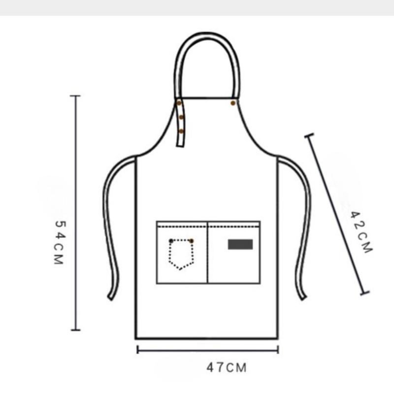 Kids' Water-Repellent Painting Apron, Polyester Cotton Canvas, Stain-Resistant