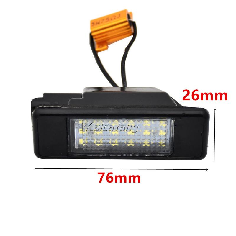 2Pcs LED License Number Plate Light Lamp For Mercedes-Benz Sprinter W906 VITO W639 VIANO W639 2003-2014