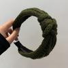 Mode Elegant Stricken Knoten Weites Haarband Stirnband Haarschmuck für Frauen Mädchen