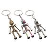 Metal Robot Keychain Vintage Movable Joints Screw Robot Key Ring Pendant
