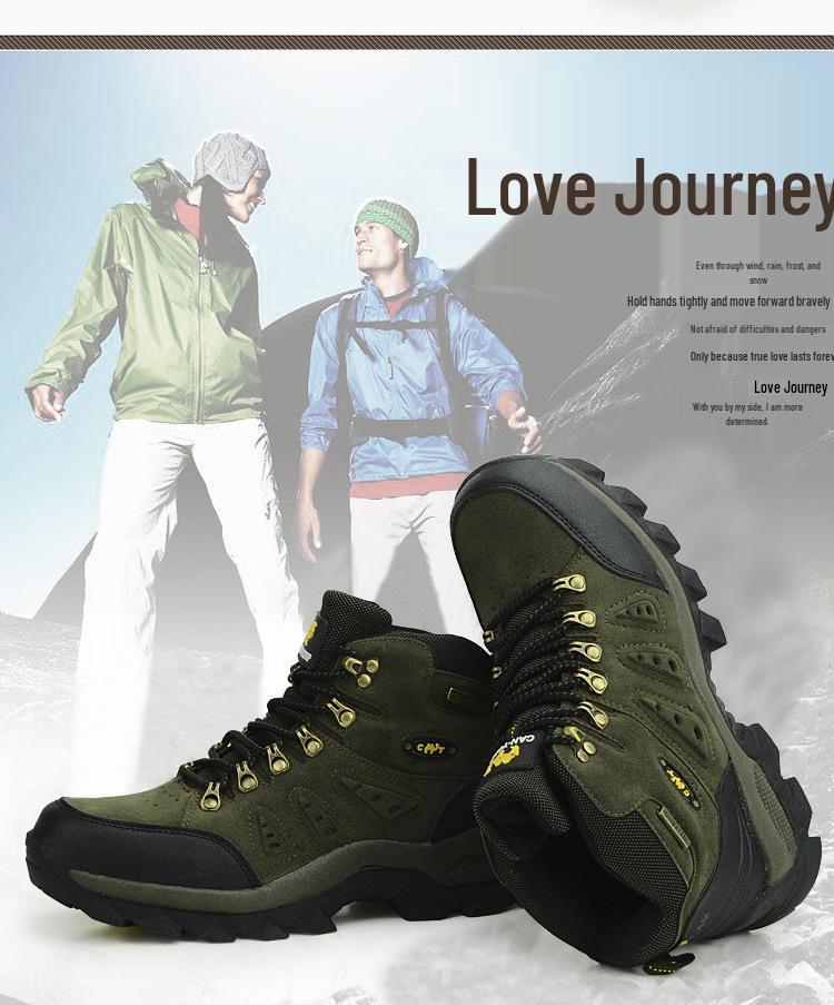 Unisex High-Top Plus Size Hiking & Trekking Shoes – Outdoor & Sports Cotton Footwear