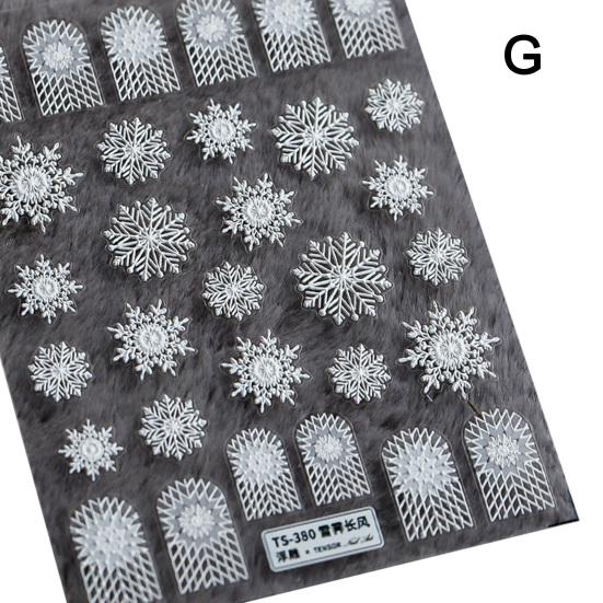 

Универсальные тисненые украшения для ногтей, наклейки, стойкий портативный гравированный узор G