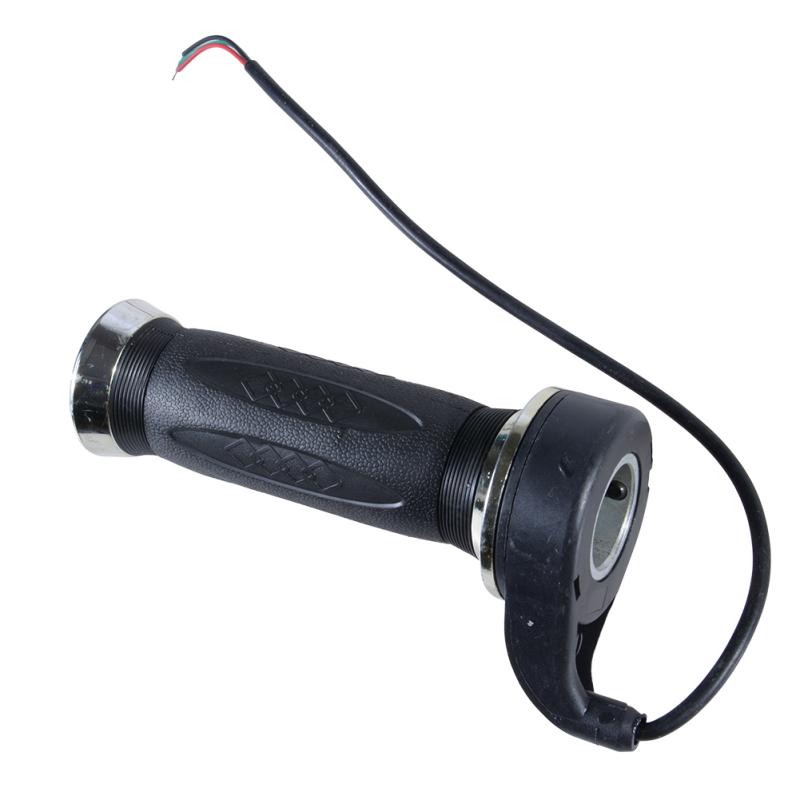 E-Bike Speed Handlebar 12v 24v 36v 48v Universal Black Electric Throttle Grip