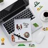 50 Football Graffiti Stickers: Creative Waterproof Sports Ball Decals for Water Bottles, Luggage, and Phones