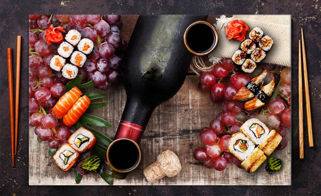 Glas-Kochfeld-Schutzplatte 80x52 Wein