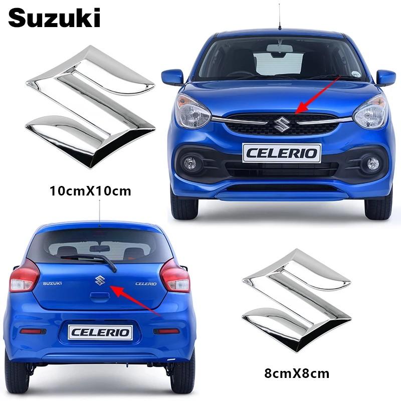 ABS S Logo Kryt pro styling auta Odznak na přední mřížku Samolepka s emblémem na zadní kufr Pro Suzuki Grand Swift Jimny Vitara Baleno SX4 Příslušenství